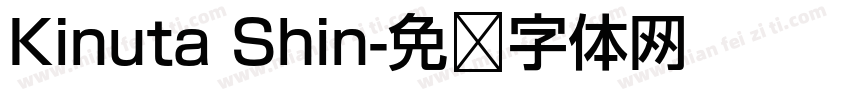 Kinuta Shin字体转换